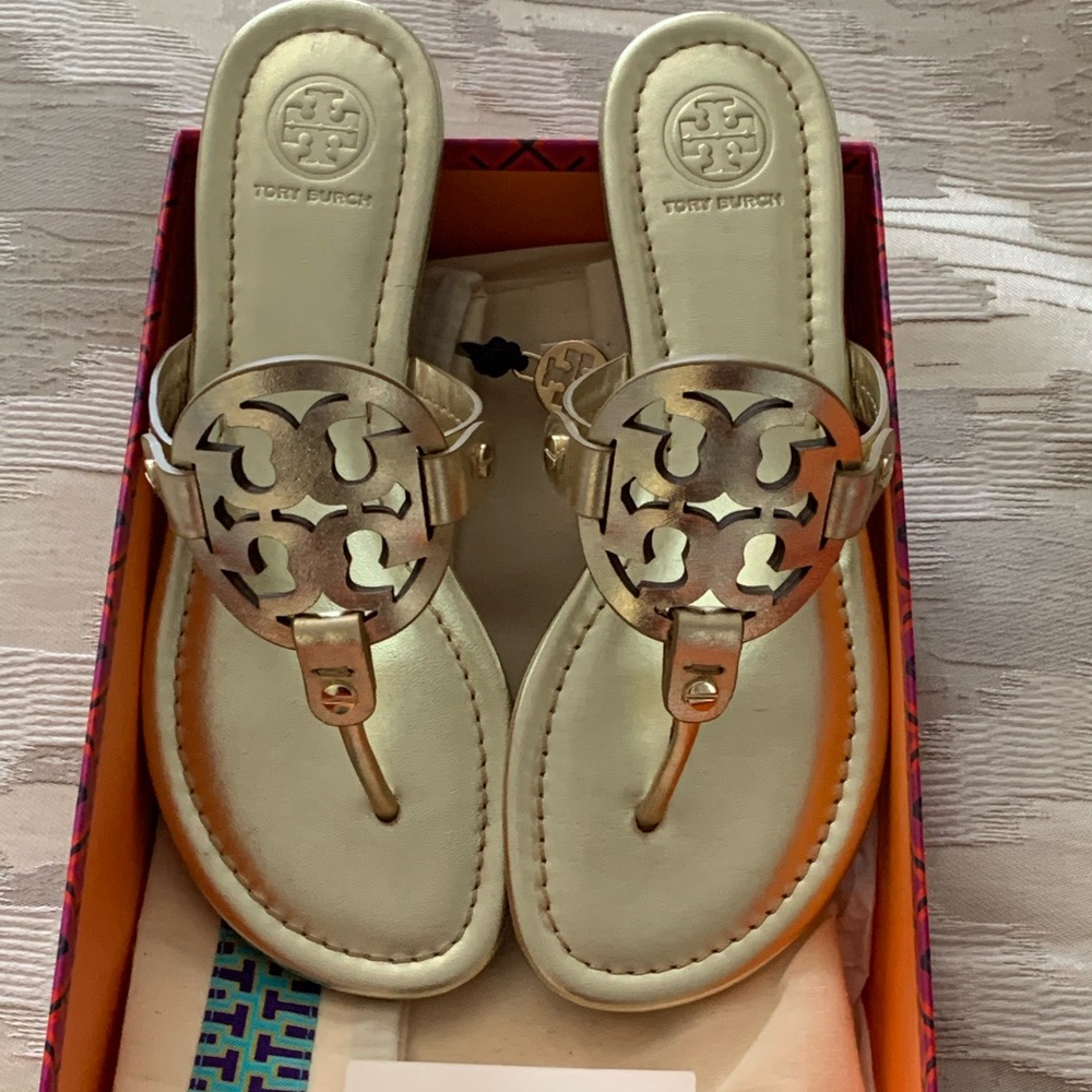 Brand New in Box Tory Burch Miller Sandals 6.5